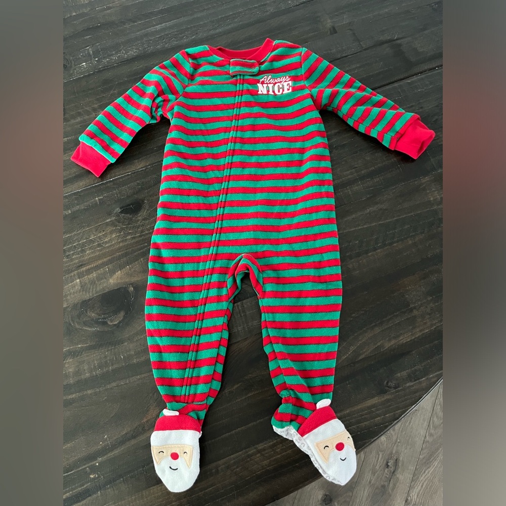 Carters baby Christmas Pajamas 12 months.